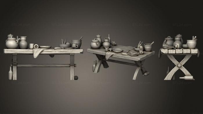 Figurines simple (Table, STKPR_2276) 3D models for cnc